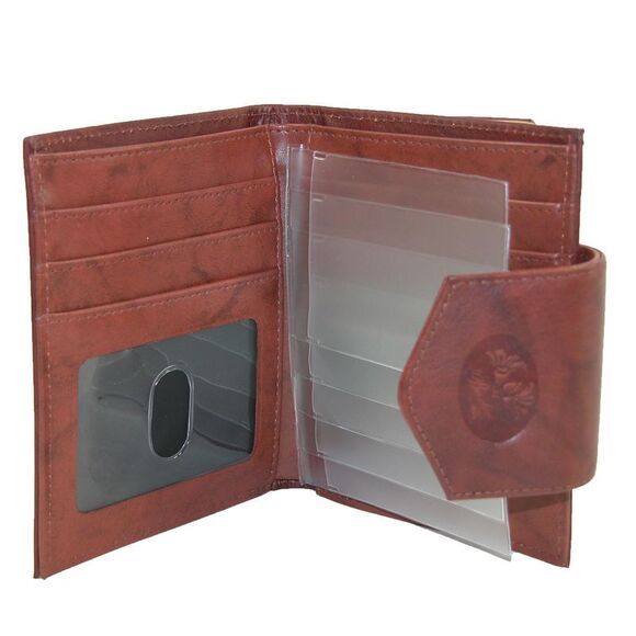 Buxton Women's Leather Attache Clutch Cardex Wallet and Coin Purse - Picture 3 of 6